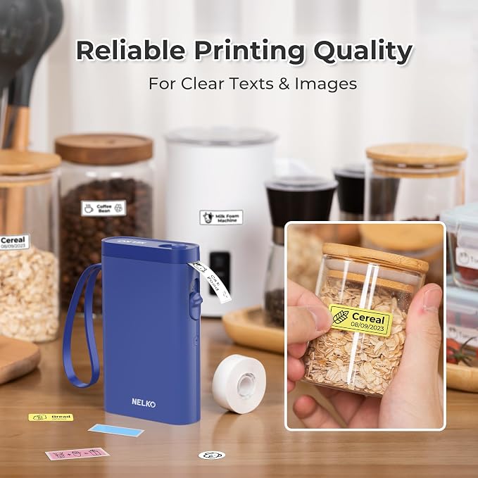 Nelko Label Maker Machine with Tape, P21 Bluetooth Label Printer, Wireless Mini - Image 7