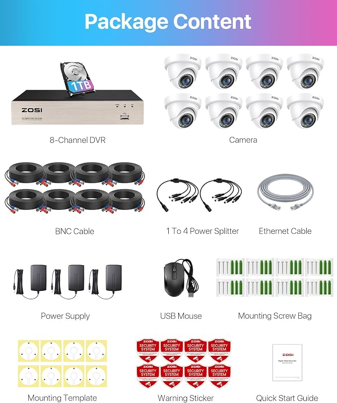 ZOSI 3K Lite 8CH Security Camera System - Image 9