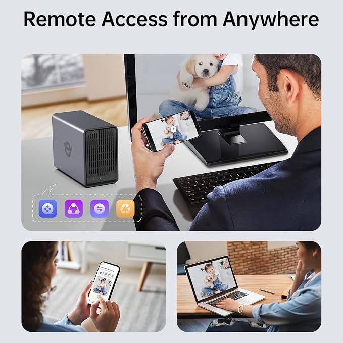 Yxk Zero1 2-Bay Desktop NAS, Beginner-Ready Silent Home NAS Storage 2.5GbE - Image 8