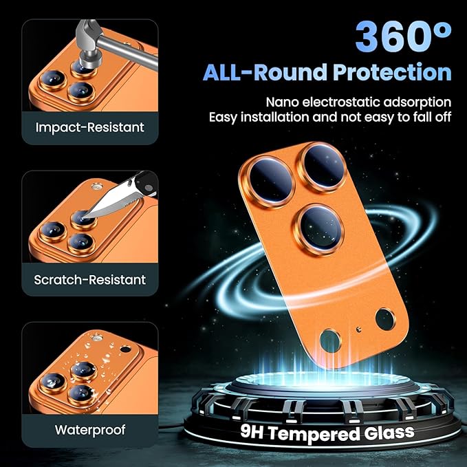 Uyiton Compatible with iPhone 17 Pro Max Camera Lens Protector - Image 2