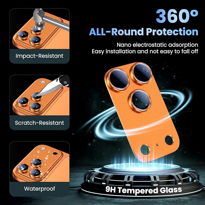 Uyiton Compatible with iPhone 17 Pro Max Camera Lens Protector - Image 2