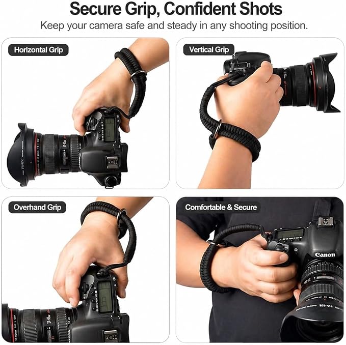 Camera Wrist Strap for Mirrorless Cameras, Quick Release Camera Wrist Strap - Image 4