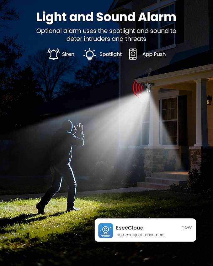 Hiseeu 4MP Dual Lens Wireless Solar Camera Outdoor - Image 7