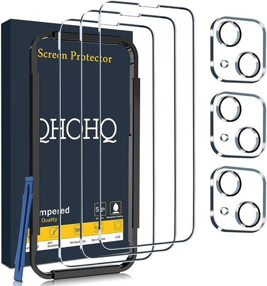 QHOHQ 3 Pack Screen Protector for iPhone 14 / iPhone 13 by QHOHQ