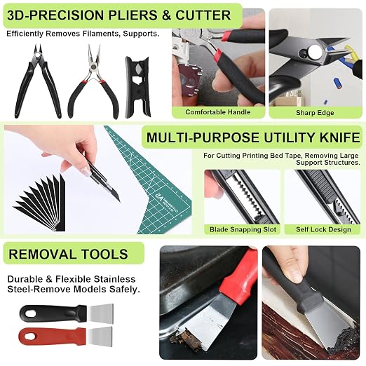 176 PCS 3D Printing Tool Kit, 3D Printing Accessories - Image 8