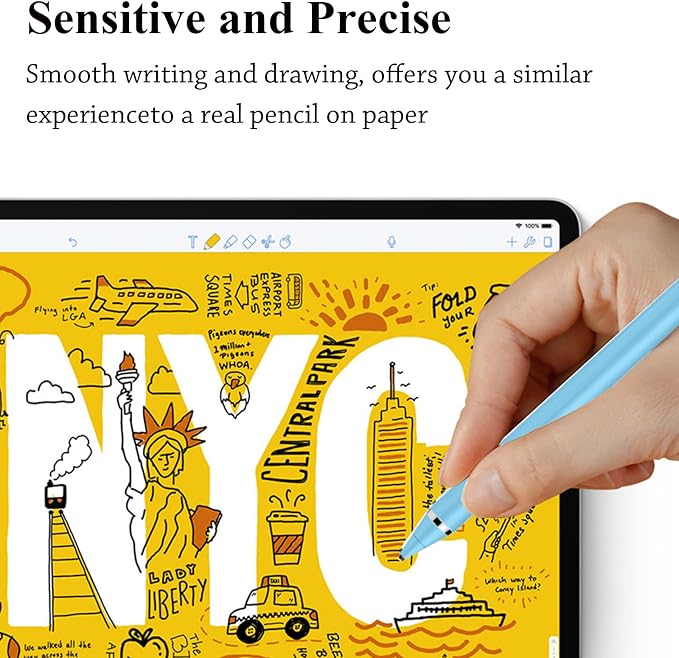 Stylus Pen for Touchscreen, Kenkor Rechargeable Digital Fine Point Active - Image 5