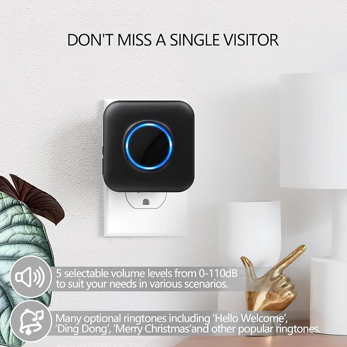 Wireless Doorbell Chime for Blink video Doorbell for Home, Indoor Plug-in - Image 7
