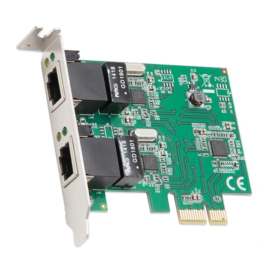 Syba Dual Port Gigabit Ethernet PCI Express 2.1 PCI-E x1 Network Adapter Card - Image 6