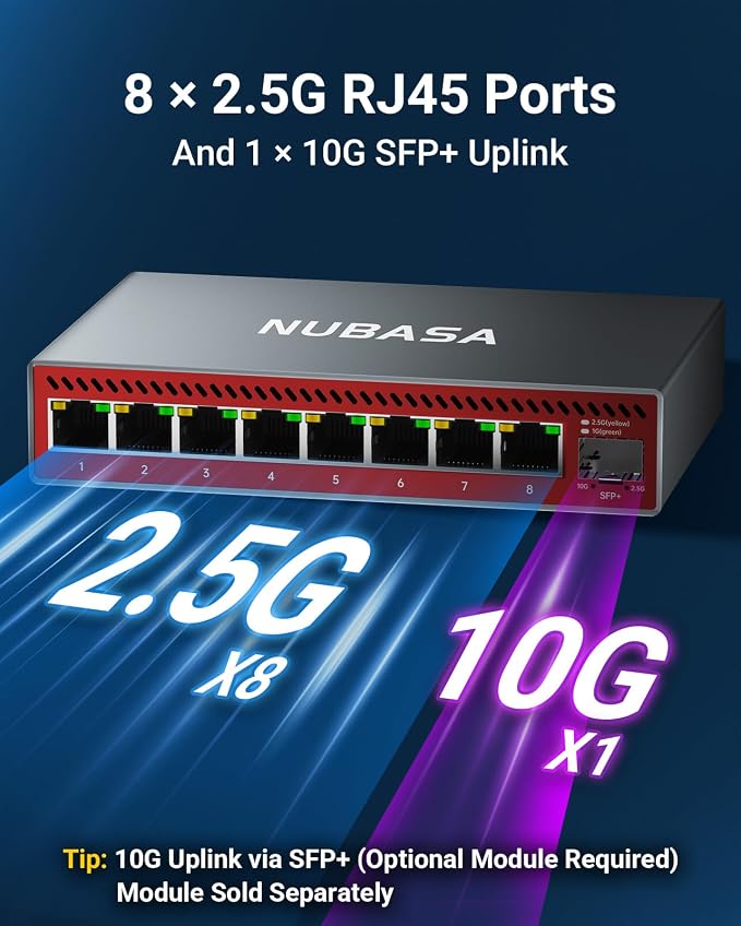 8 Port 2.5Gb Switch Unmanaged - Image 2