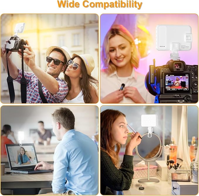 Selfie Light, LED Camera Light Video Lights 60 LED 2200mAh Rechargeable Phone - Image 6