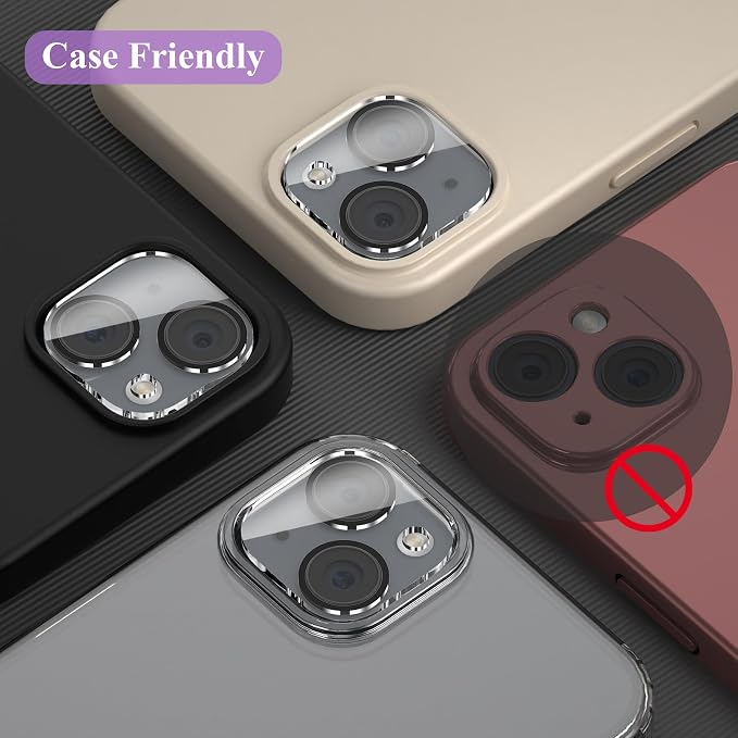 YWXTW [5 Pack Designed for iPhone 14 Camera Lens Protector, for iPhone 14 Plus - Image 6