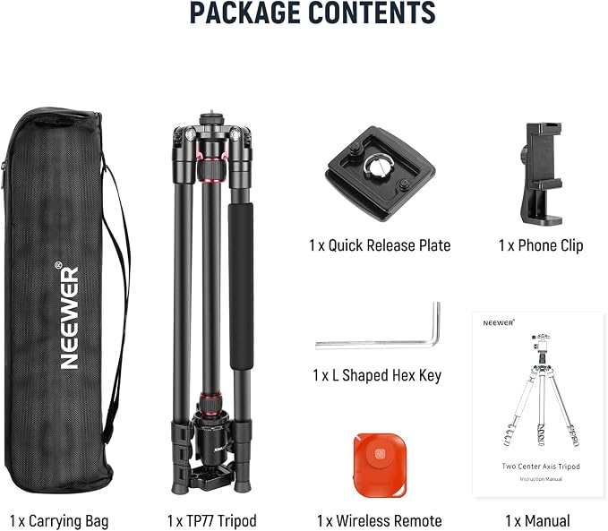 NEEWER 77” Camera Tripod Monopod - Image 9