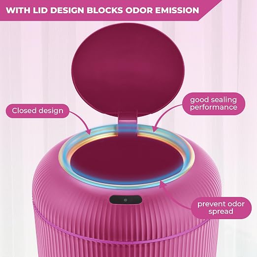Pukomc Smart Sensor Wastebasket, Convenient and Hygienic Easy to Use, - Image 4