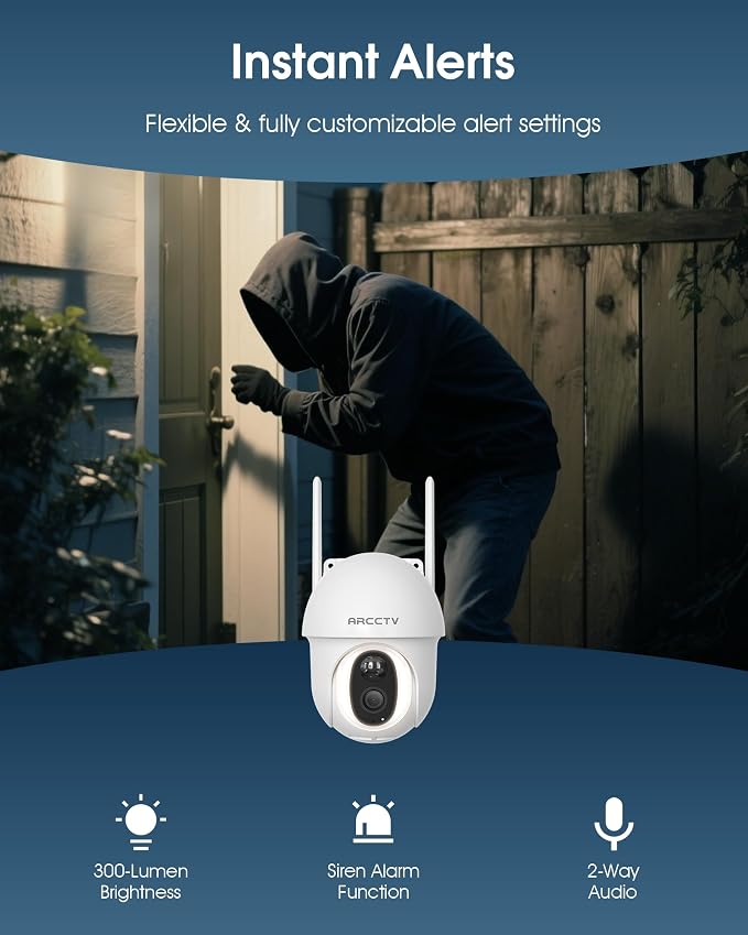 ARCCTV 4G LTE Cellular Security Camera Outdoor, Wireless Solar Powered - Image 4