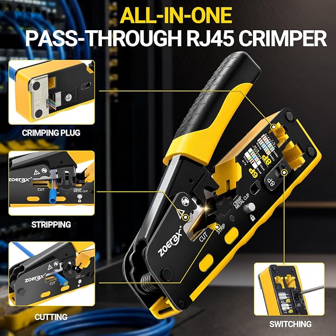 RJ45 Pass-Through Crimping Tool Kit - Image 5