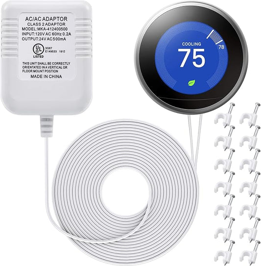 Hotop C Wire Adapter 24 Volt Transformer Compatible by HOTOP