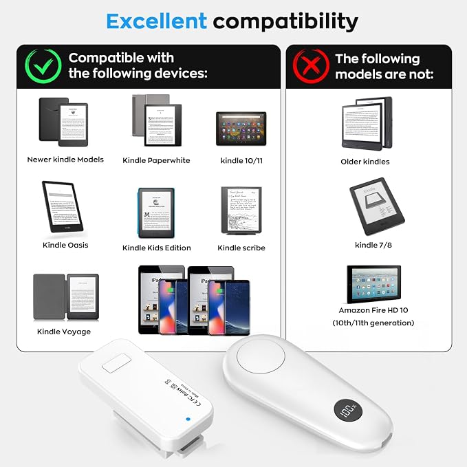 RF Remote Control Page Turner for Kindle Paperwhite Scribe Accessories - Image 7