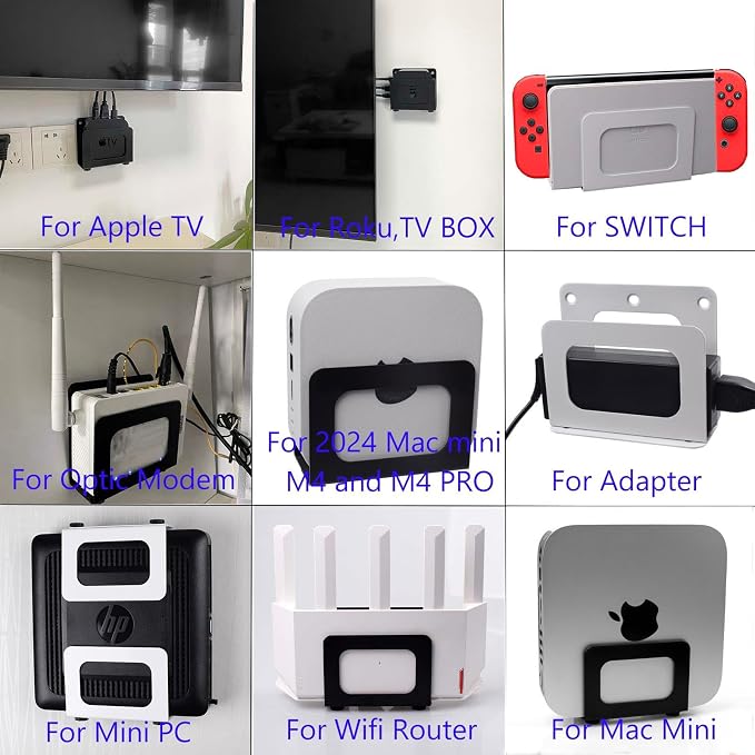 Cable Box Wall Mount Modem Wall Mounting Adjustable - Image 5
