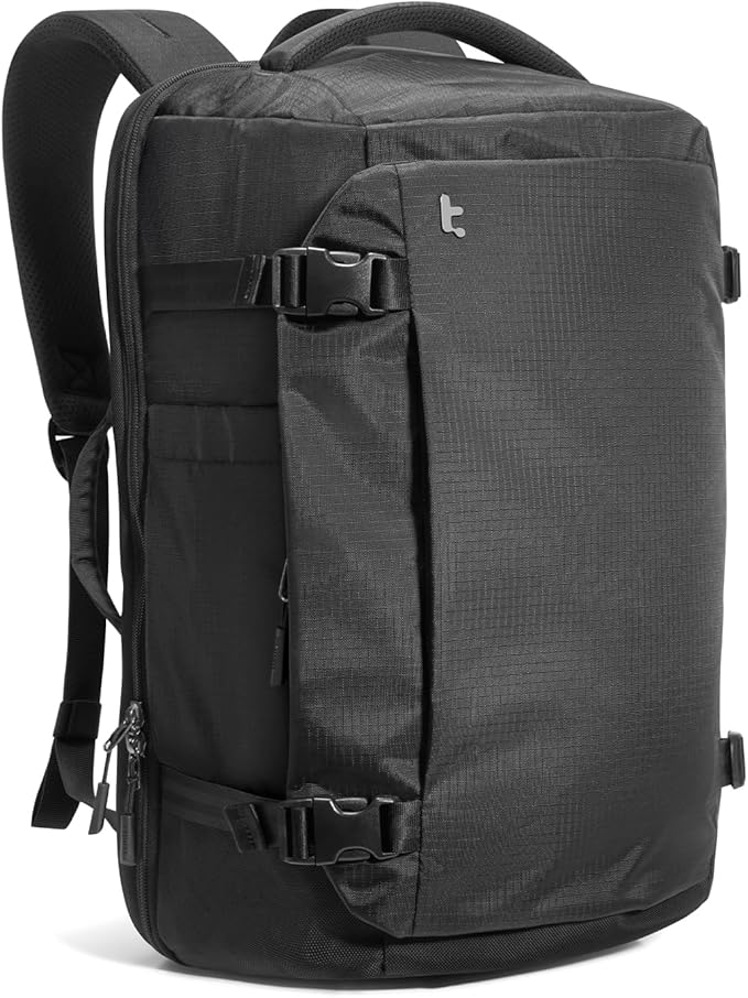 tomtoc Travel Backpack 40L, TSA Friendly Flight Approved Carry-on Luggage Hand by tomtoc