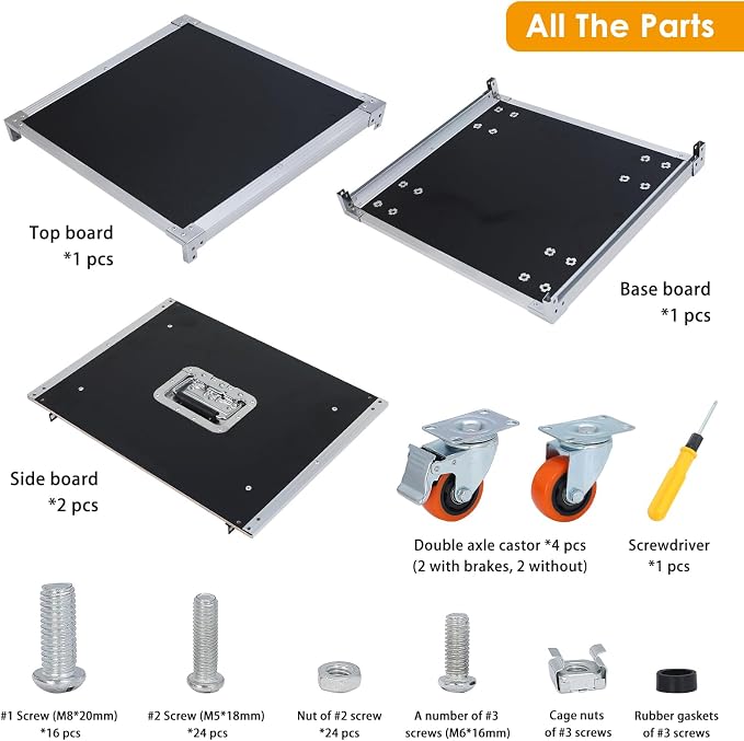AV Gear Rack 8U Home Audio & Video Stage Stereo Equipment Storage Cabinet Stand - Image 5