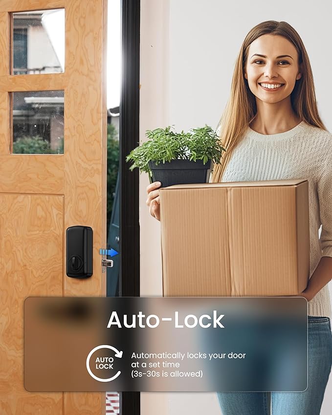 DESLOC A100F Keypad Fingerprint Door Lock, Keyless Entry Door Lock, Smart Lock - Image 6