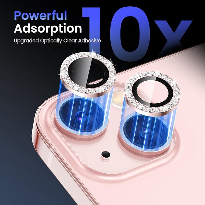 Tensea for iPhone 13 mini/iPhone 13 Camera Lens Protector, 9H Tempered Glass - Image 6