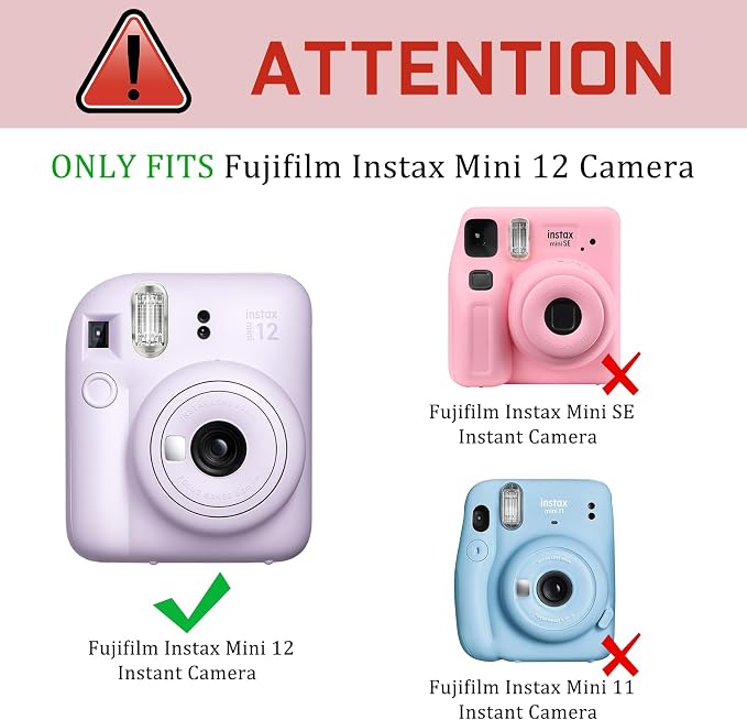 Fintie Protective Case for Fujifilm Instax Mini 12 Instant Camera - Image 2