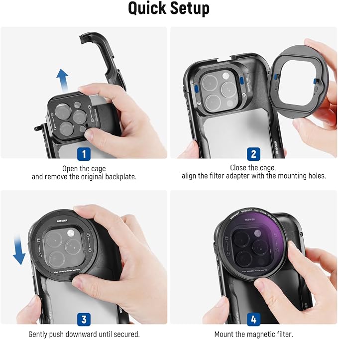 NEEWER 67mm Magnetic CPL Filter Set, Circular Polarizing Multicoated HD - Image 8
