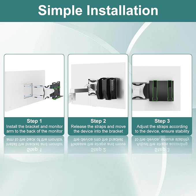 Universal Small Device VESA Mount can Connect VESA Arms, Adjustable Strap - Image 7
