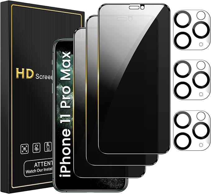 Romkasi 3 Pack Privacy Screen Protector by Unknown