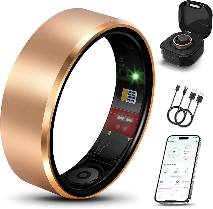 Smart Ring 2.0 for Women Men, Slim Scratch & Fingerprint Resistant Design by Milavan