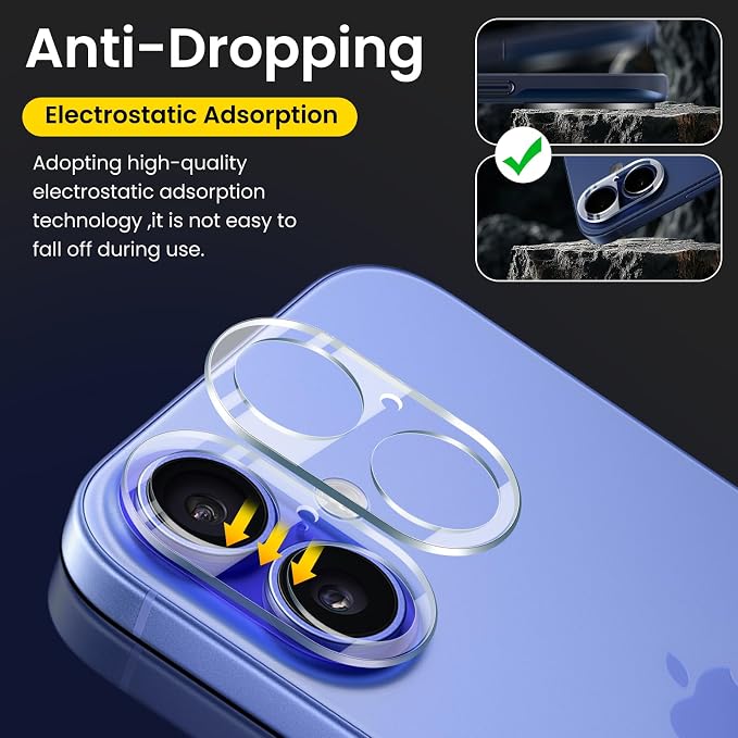 3PCS Rear Back Camera Lens Protector Tempered Glass - Image 3
