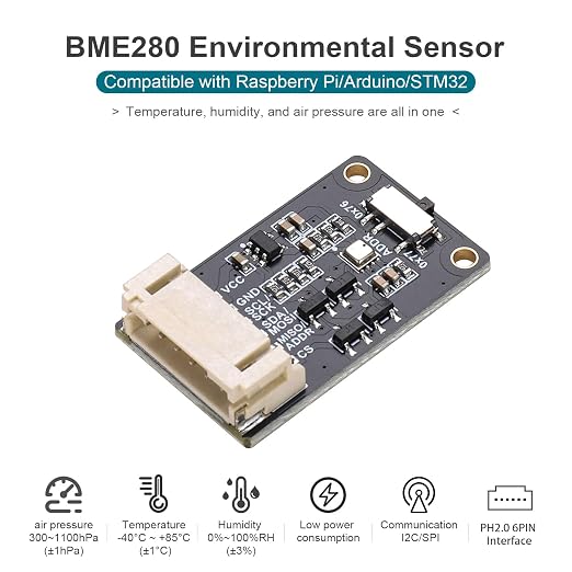 BME280 Environmental Sensor Module | Temperature Humidity Pressure, High - Image 2