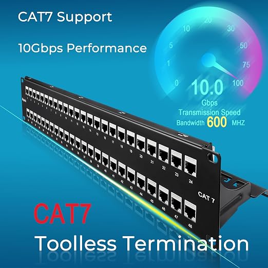 Rapink Patch Panel 48 Port Cat7 - Image 2