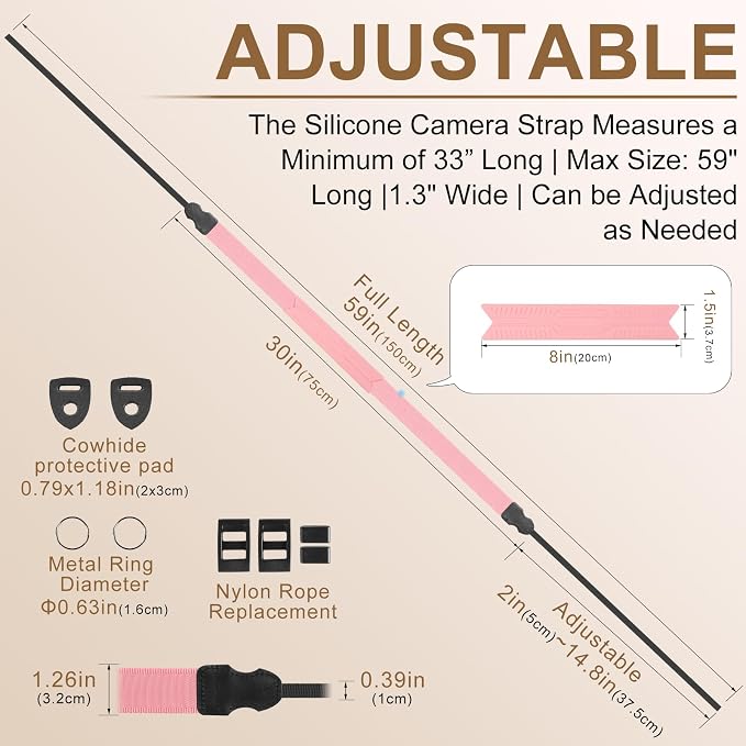 FIEIL Neck Strap Silicone Camera Straps - Image 5