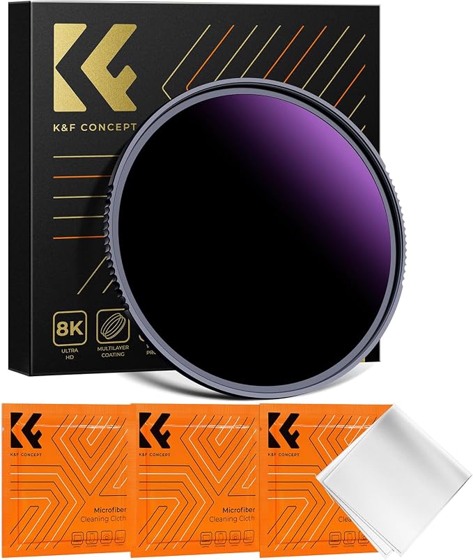 K&F CONCEPT 62mm ND1000000 ND Lens Filter Solar Eclipse Neutral Density Camera by KFCONCEPT
