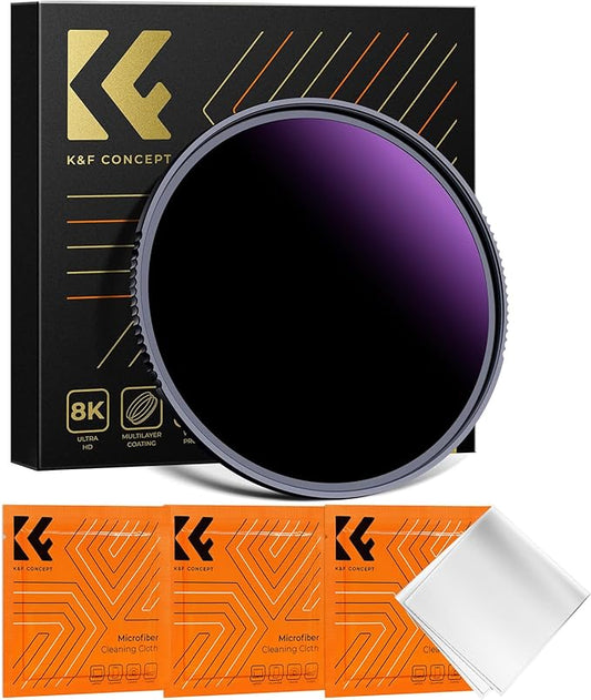 K&F CONCEPT 72mm ND1000000 ND Lens Filter Solar Eclipse Neutral Density Lens by KFCONCEPT