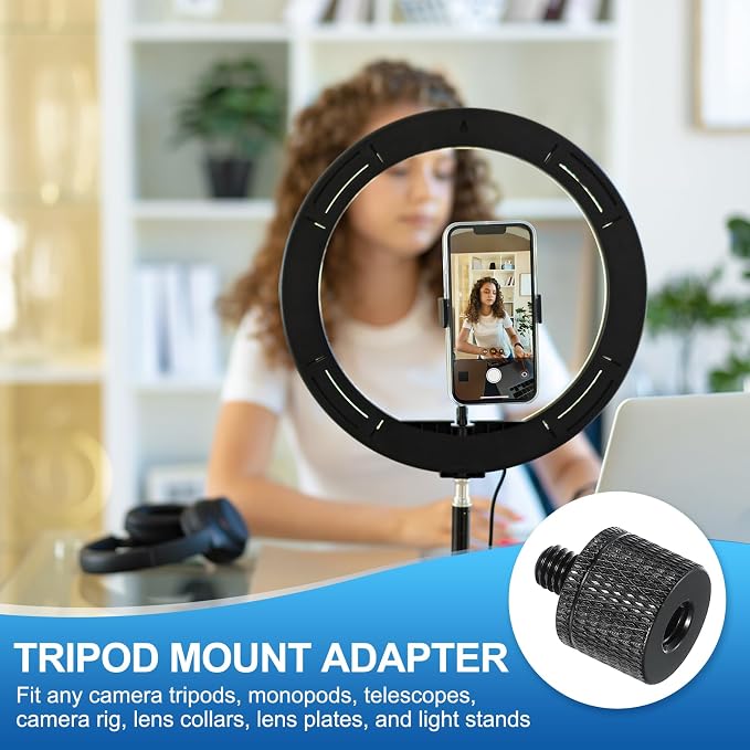 PATIKIL Tripod Screw Adapter 1/4" Female to M6 Male, 20 mm - Image 4