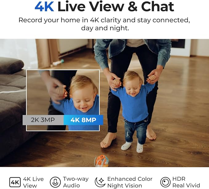 IMILAB 4K 8MP Security Camera Indoor, 360° View Pet/Dog/Baby Camera - Image 3