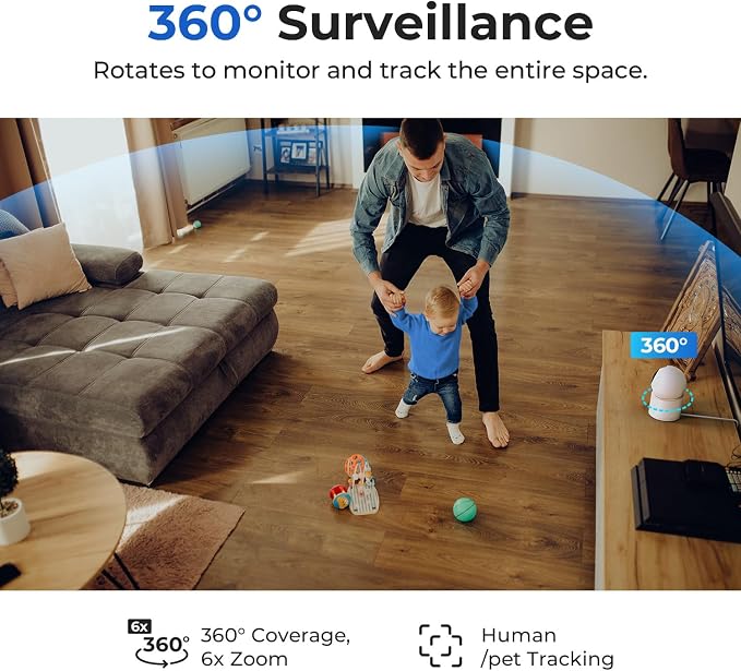 IMILAB 4K 8MP Security Camera Indoor, 360° View Pet/Dog/Baby Camera - Image 4