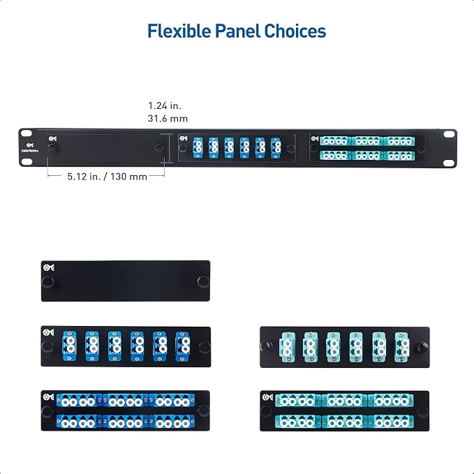 Cable Matters Rackmount 1U 19” Blank Fiber Patch Panel - Image 4