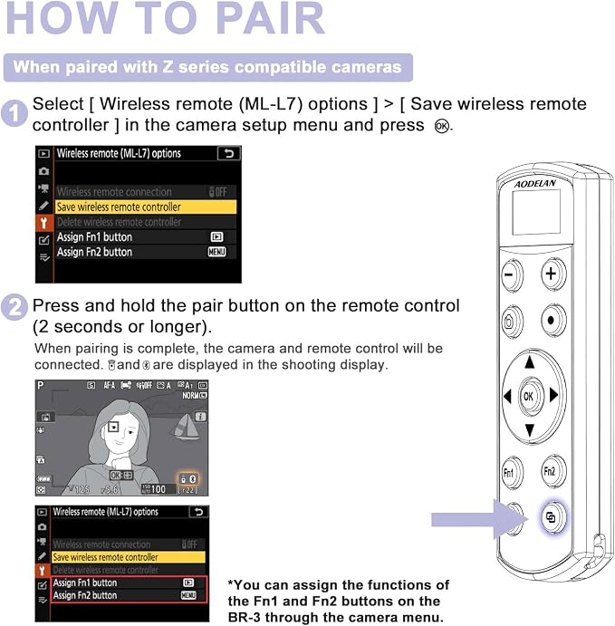 Remote Control for Nikon Camera, USB-C Rechargeable Wireless Shutter Release - Image 8
