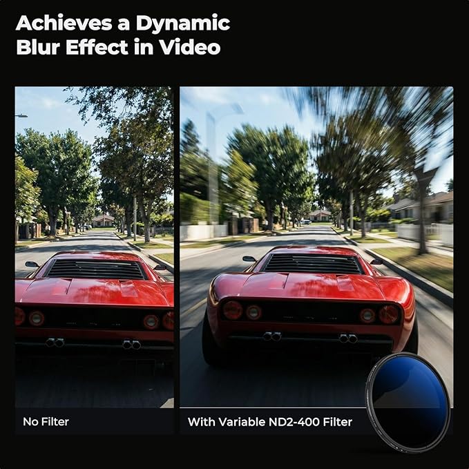 K&F CONCEPT 82mm Variable ND Lens Filter ND2-ND400 18 Multi-Layer Coatings - Image 5