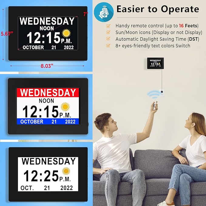 MASSII 27 Alarms Digital Talking Clock - Image 3