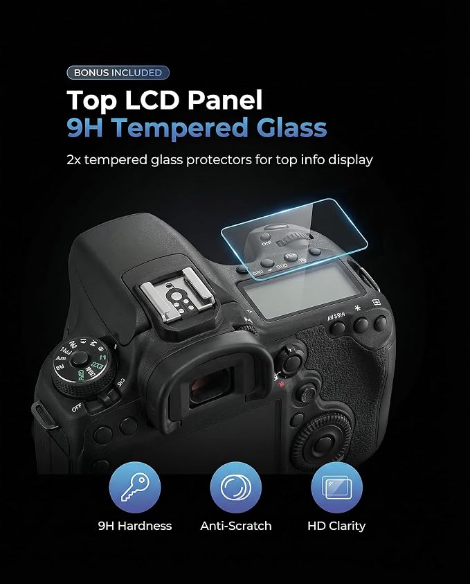 iDaPro Top Glass Screen Protector, Tempered Glass, 9H Hardness, Anti-Scrach - Image 3