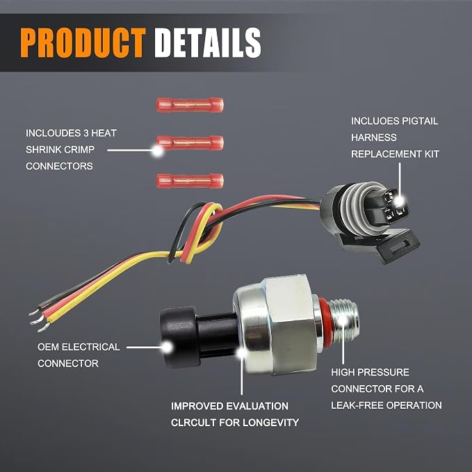 F6TZ-9F838-A ICP Sensor with Harness Kit Injection Control Pressure Compatible - Image 4