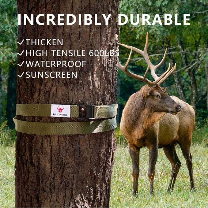 1" x 6.6' Trail Camera Strap, 1800 lbs, Heavy-Duty Game Camera Strap, Tree Belts - Image 4