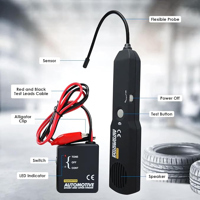 Automotive Circuit Tester, Car Repair Cable Circuit Wire Tracers Analyzer Short - Image 7