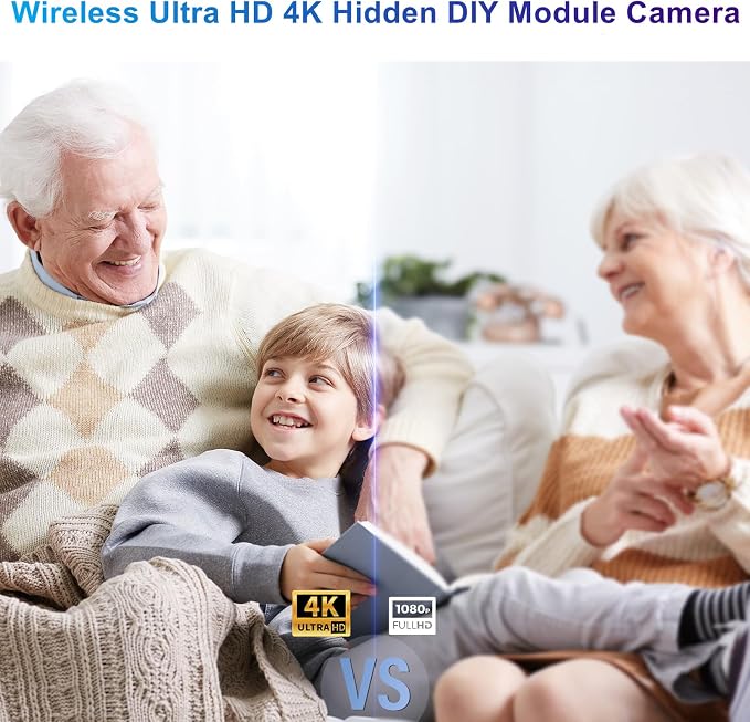 Real Full-4K-HD-Mini-Camera, DIY Module Tiny Wireless Remote Control Nanny - Image 5