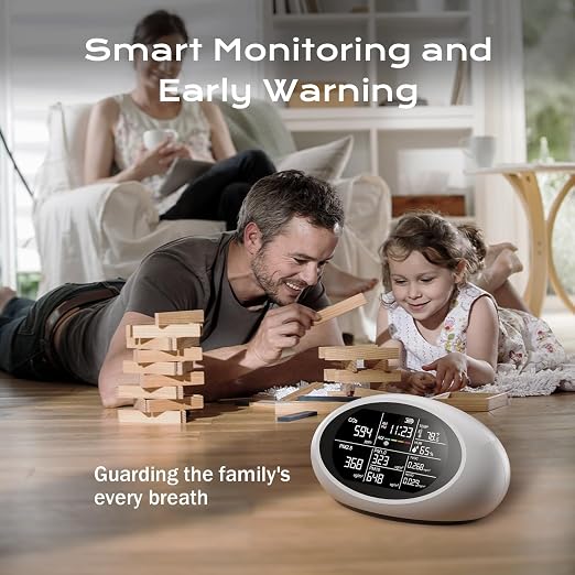 12-in-1 Air Quality Monitor Indoor, Portable Air Quality Monitor, - Image 3